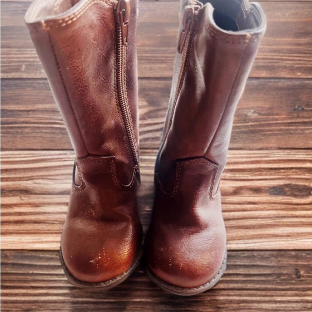 Rampage Girl Toddler Girls Brown Boots | Size 5 | Very Good Condition